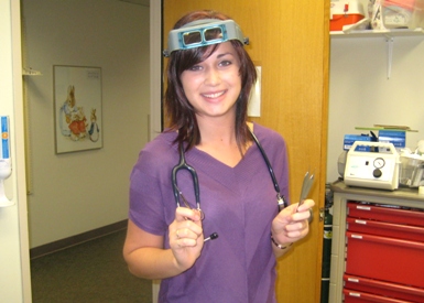 This is me after my first suture removal. Those magnifying goggles were awesome and I couldn’t help but get a picture!
